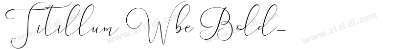 Titillum Wbe Bold字体转换